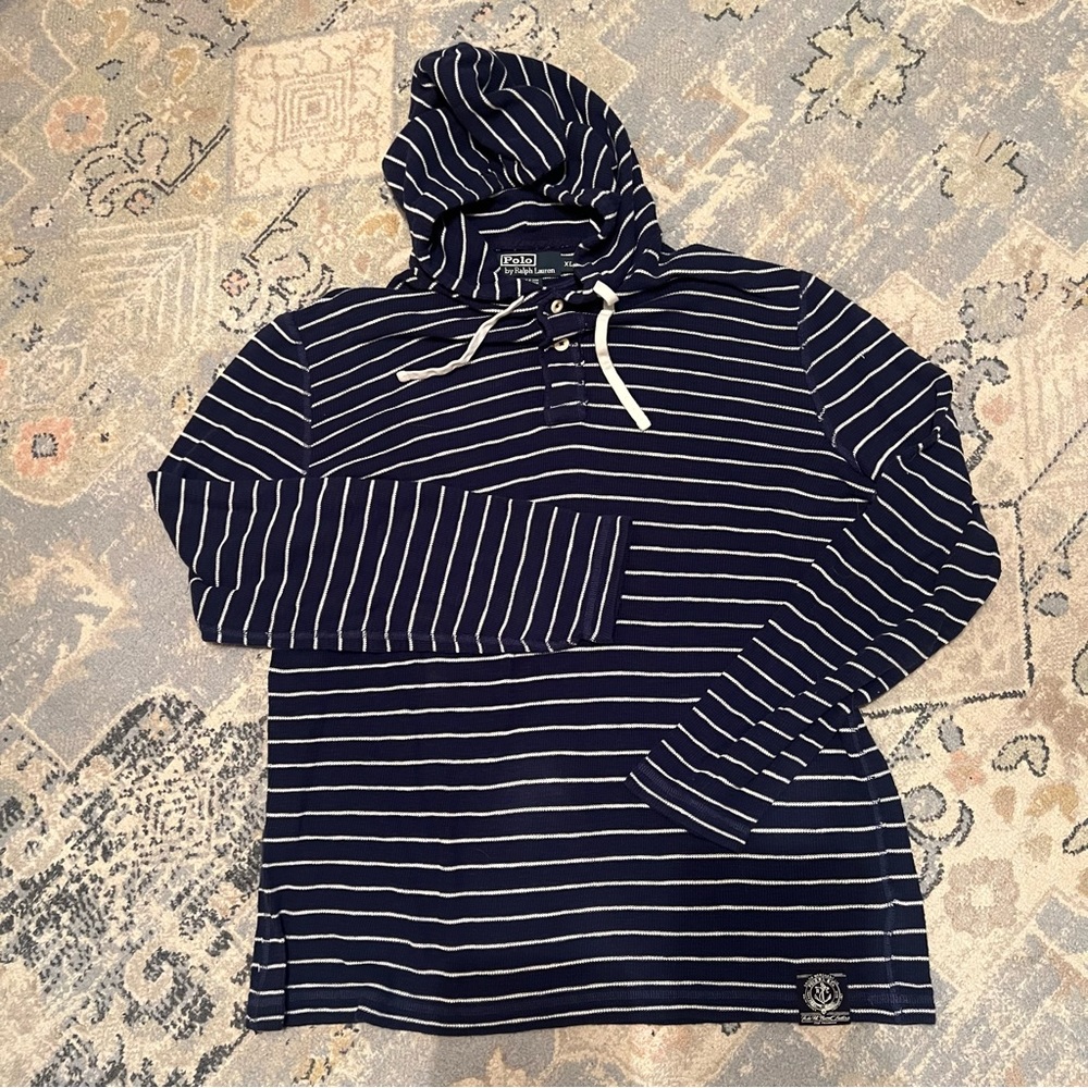 Ralph Lauren Mens Hooded Henley Pullover